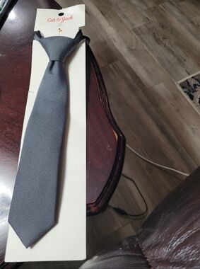 Boy's Gray Cat & Jack Gray Tie Sz S/M